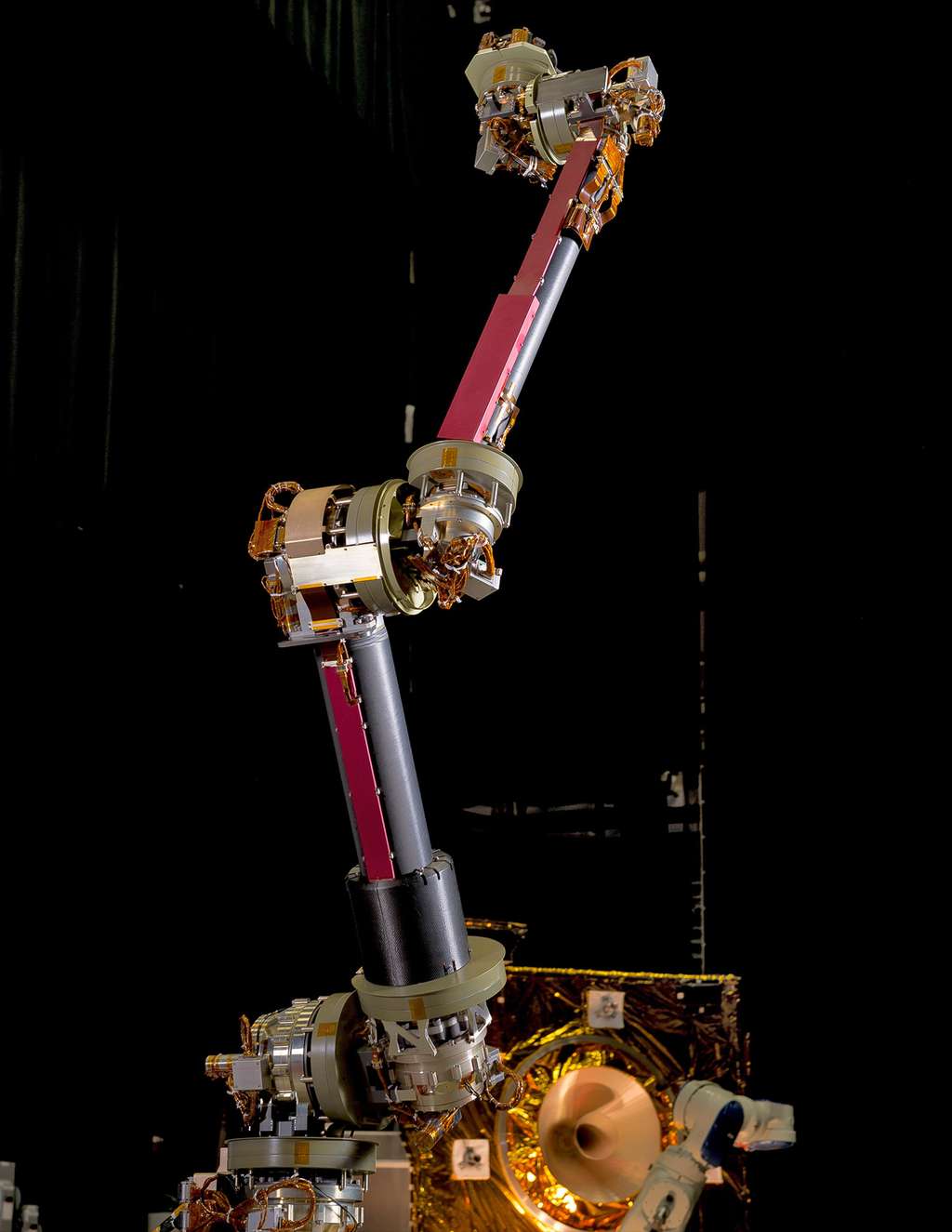 Un des deux bras robotiques de la mission Restore L. Il a été conçu au centre spatial Goddard, de la Nasa. © Nasa
