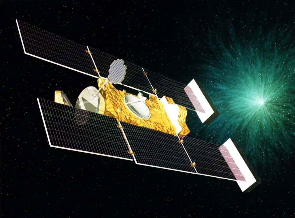 La sonde Stardust, qui avait pour mission de collecter de la poussière provenant de la comète Wild 2. © Nasa, Lockheed Martin
