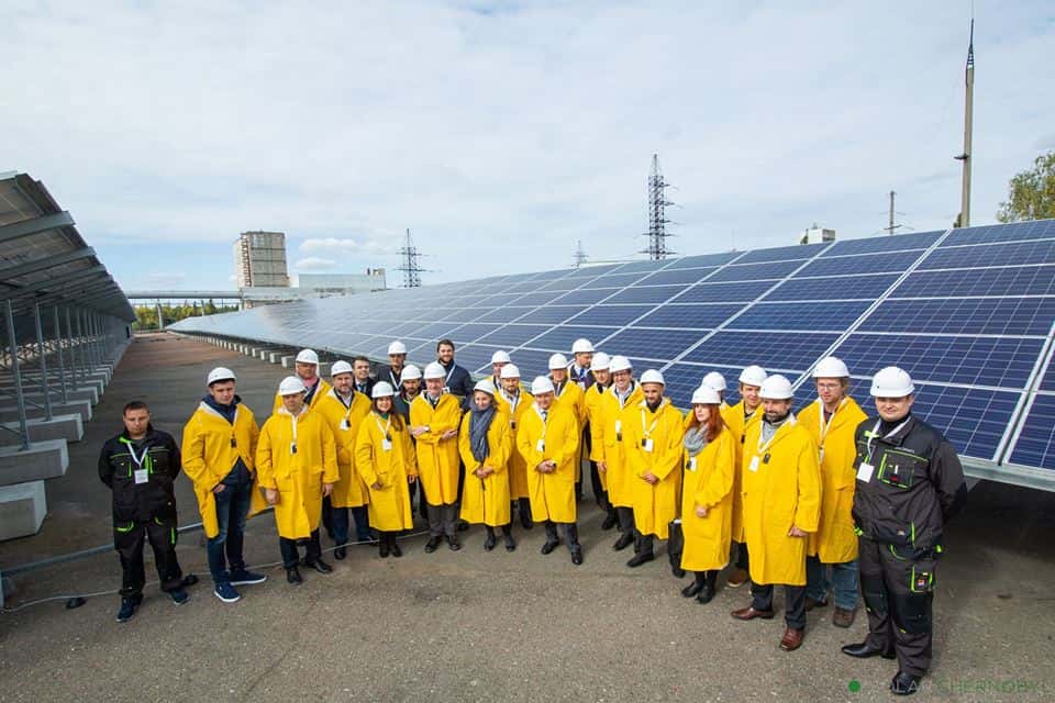 Avec ses 3.800 panneaux, la centrale solaire de Tchernobyl délivre une puissance de 1 MW. © Solar Chernobyl