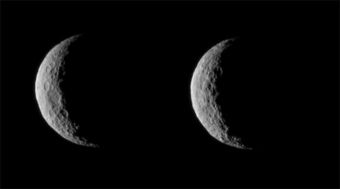 Images prises le 1er mars 2015 à quelque 49.000 km de Cérès. La sonde spatiale Dawn est actuellement en train de manœuvrer du côté de la planète naine opposée au Soleil et devrait fournir de nouvelles images à partir du 10 et 14 avril. © Nasa, JPL-Caltech, Ucla, MPS, DLR, Ida