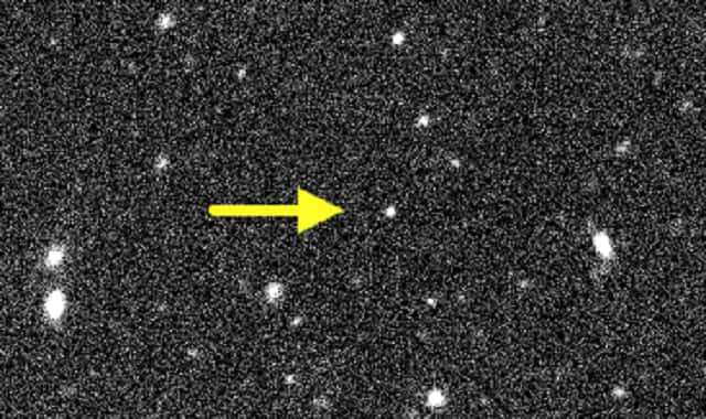 L’objet V774104 a été détecté par l’équipe de Scott Sheppard avec le télescope Subaru installé à Hawaï. 103 fois plus loin que la Terre l’est du Soleil, il est le corps le plus lointain jamais observé dans notre Système solaire. © Subaru, Scott Sheppard, Chad Trujillo, David Tholen