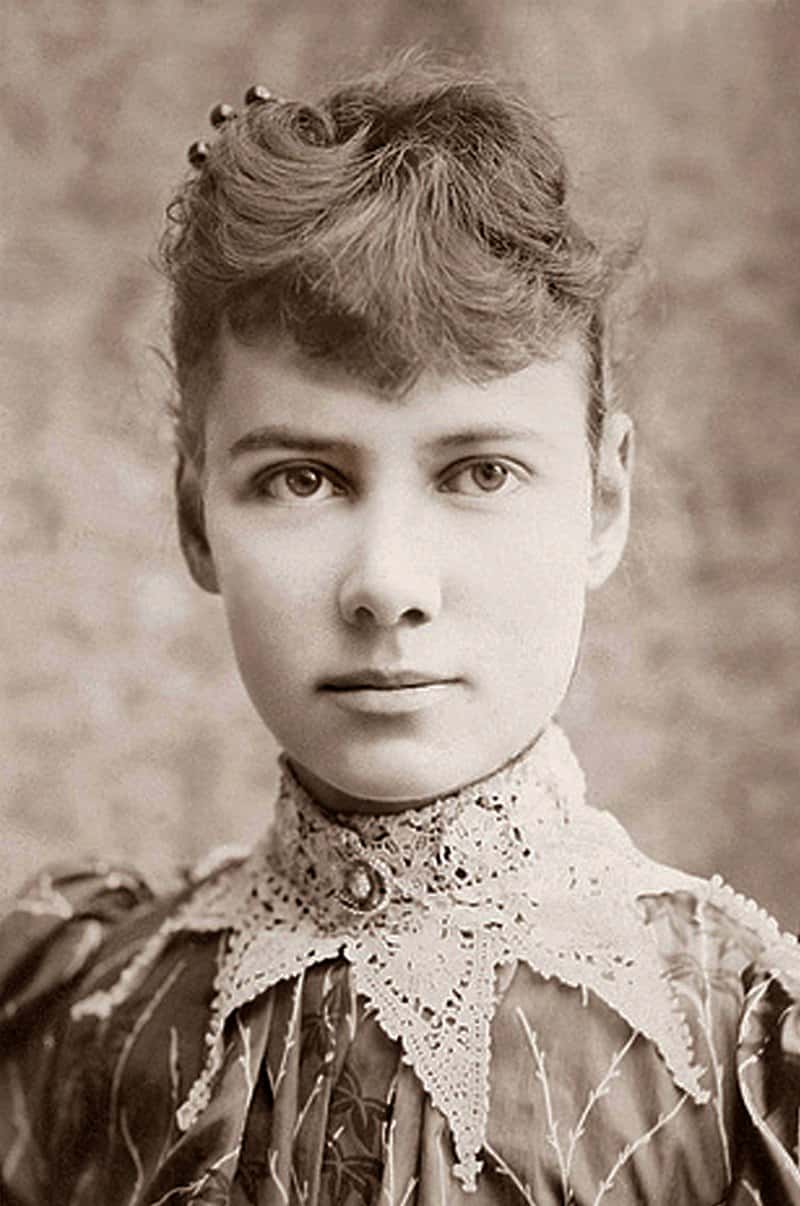 Elizabeth Cochrane, <em>alias</em> Nellie Bly, vers 1890. © H. J. Myers, photographer, <em>Wikimedia Commons</em>, domaine public