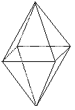 Bipyramide tétragonale. © Mahlerite, <em>Wikimedia Commons</em>, CC by-sa 3.0 