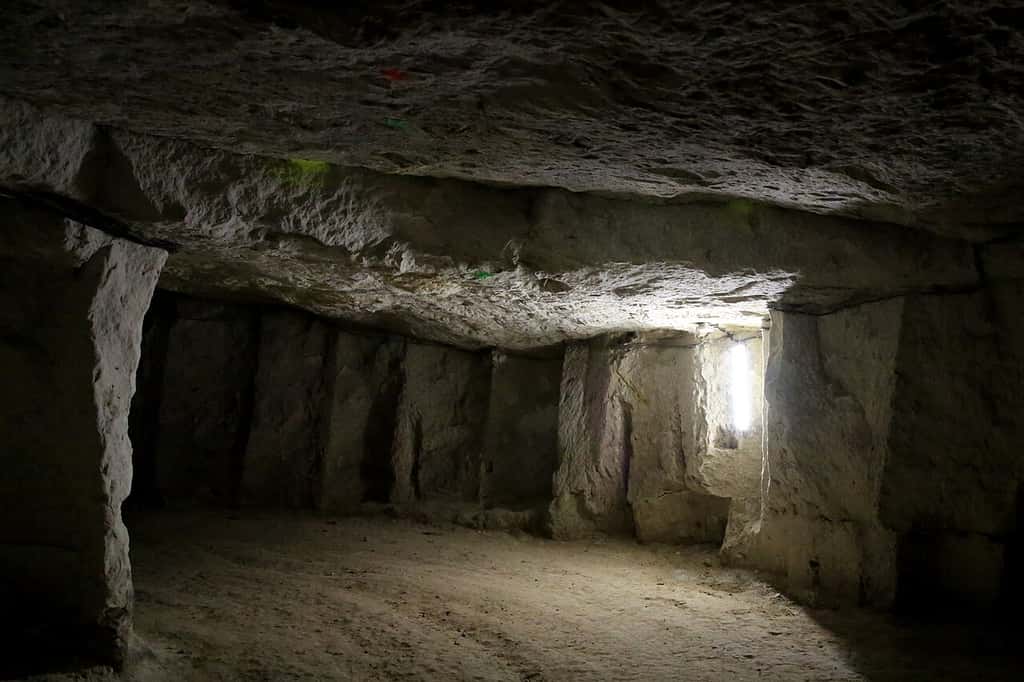 Une mine de tuffeau dans le Loir-et-Cher © Als33120, <em>Wikimedia Commons</em>, cc by-sa 4.0 
