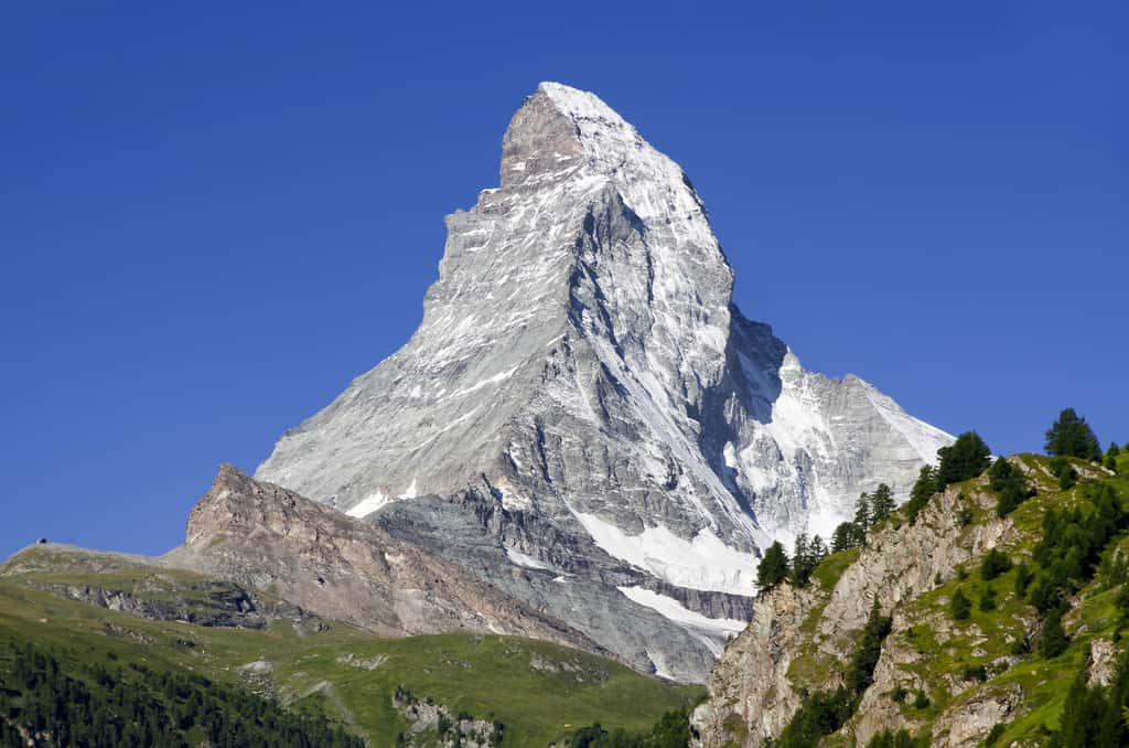 Le mont Cervin, en Suisse. © Ximonic (Simo Räsänen), <em>Wikimedia Commons</em>, CC by-sa 4.0