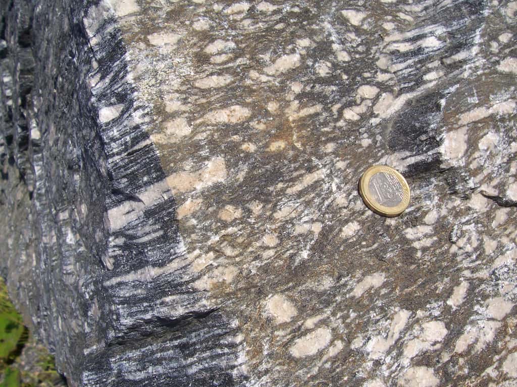 Gneiss migmatitique. © Woudloper, Wikimedia Commons, CC by-sa 3.0 