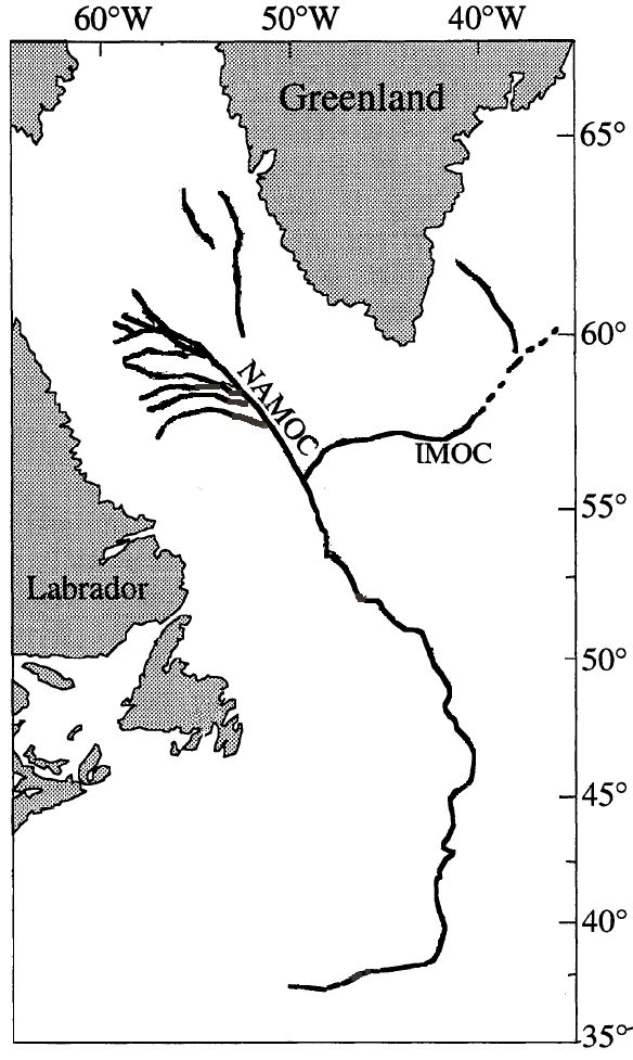 Carte représentant l'extension du Namoc au large de Terre-Neuve. © Materialscientist, <em>Wikimedia Commons</em>, CC by-sa 3.0