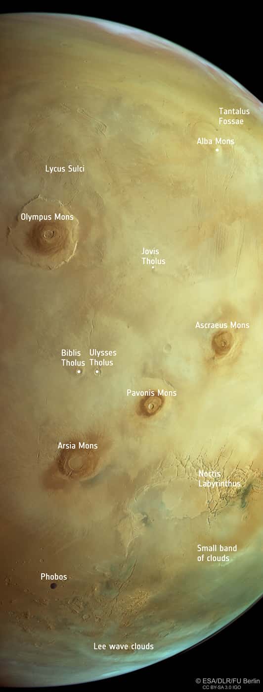 Nouvelle image de Mars capturée par Mars Express © ESA/DLR/FU Berlin, cc by-sa 3.0 IGO