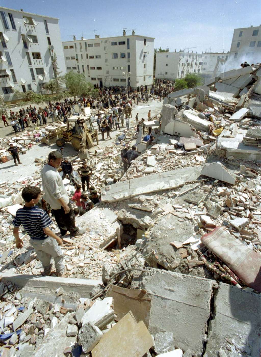 Destructions lors du séisme de Boumerdès en 2003 © Magharebia, Flickr cc by 2.0 