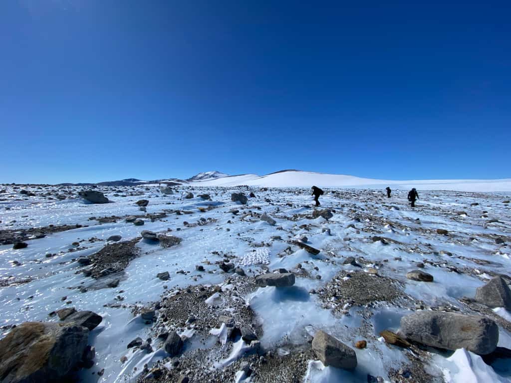 L'Antarctique est un terrain privilégié pour la recherche de météorites. © Maria Valdes