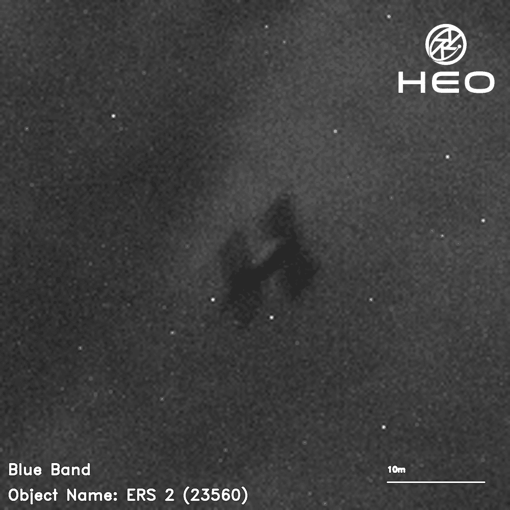 La compagnie commerciale HEO Robotics a capturé les dernières images du satellite ERS-2 avant sa chute dans l'atmosphère terrestre © HEO Robotics