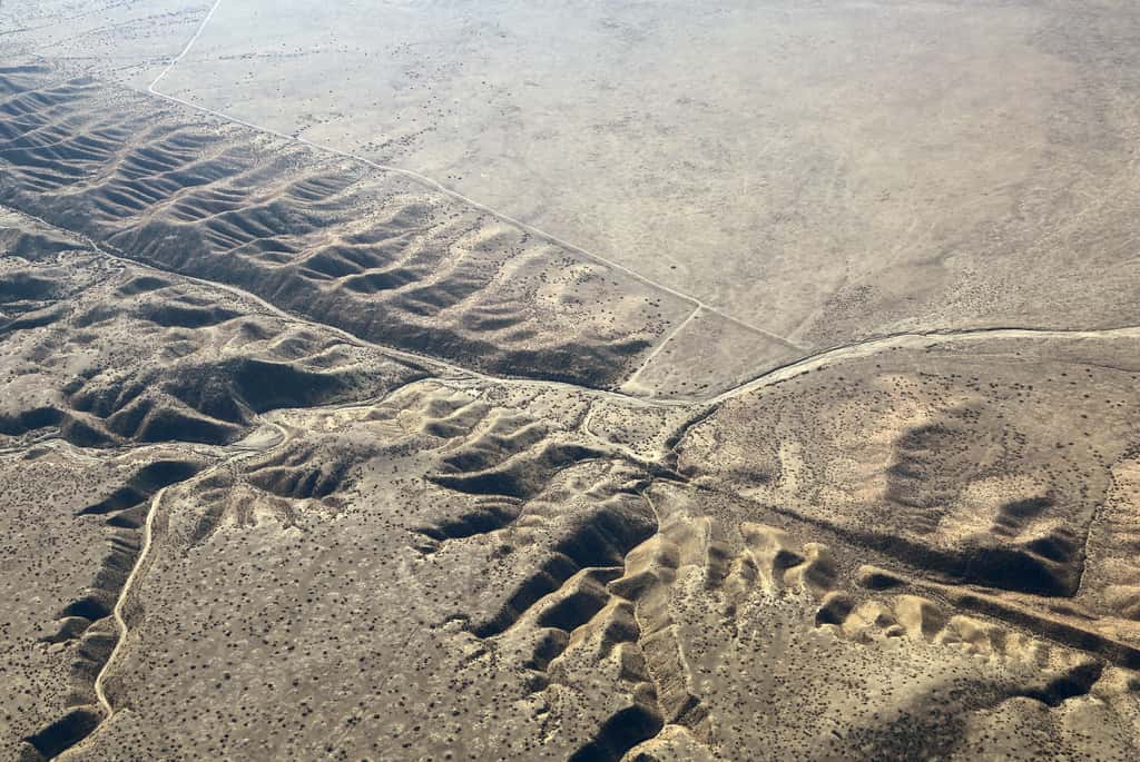 La faille de San Andreas en Californie représente une limite de plaque tectonique. © Doc Searls, Flickr