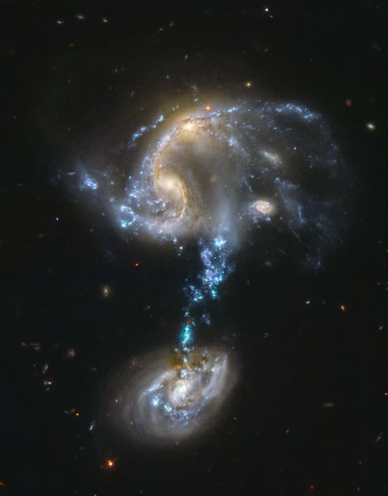 La force gravitationnelle régit le mouvement des planètes mais aussi des galaxies. © Judy Schmidt from USA, <em>Wikimedia Commons</em>, CC by-sa 2.0