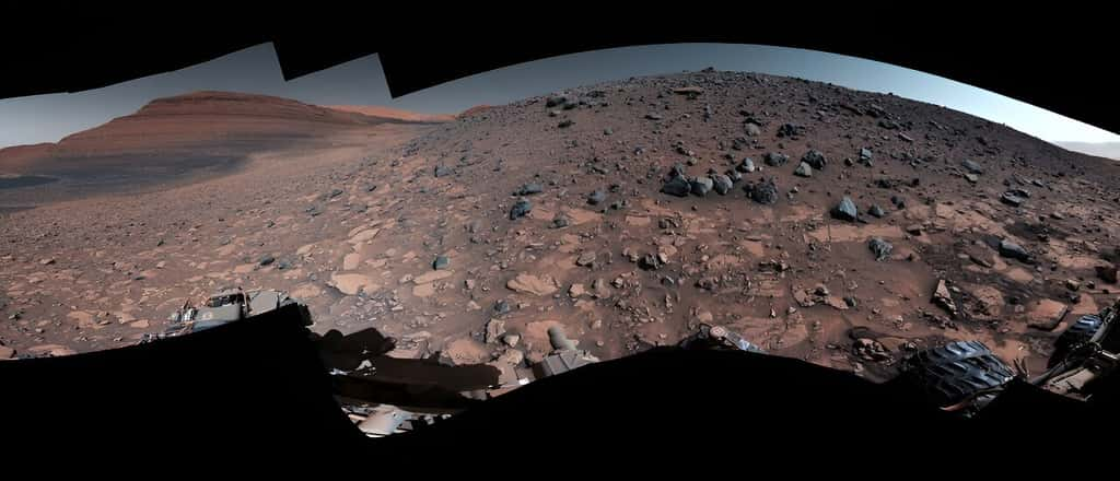 Panorama de Gediz Vallis Ridge pris par Curiosity. © NASA/JPL-Caltech/MSSS