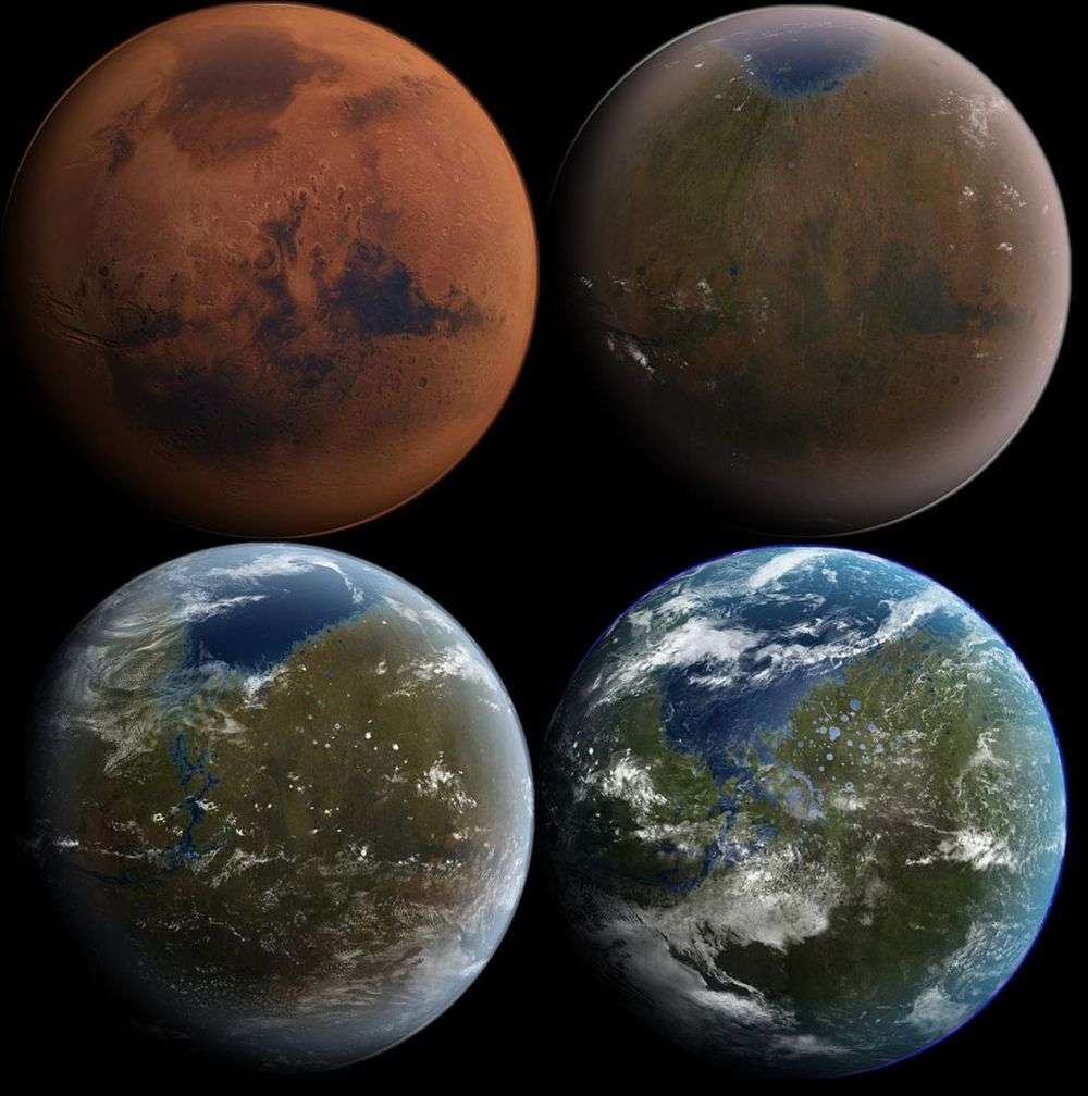 La terraformation de Mars reste pour l'instant du domaine de la science-fiction. © Daein Ballard, CC BY-SA