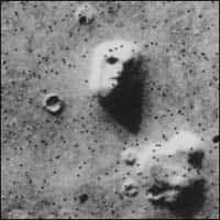 Le célèbre « visage de Mars » n'est rien d'autre qu'une manifestation de la paréidolie. © Wikimedia Commons, domaine public