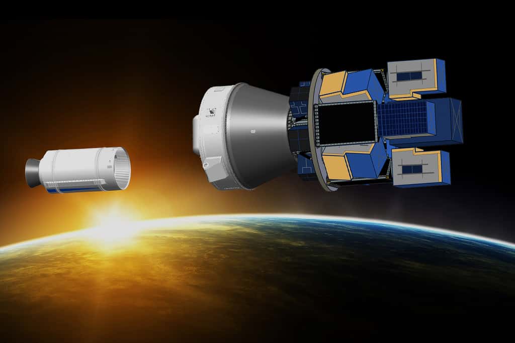 Le futur dispenseur SSMS de Vega pour les lancements multiples de petits satellites. © ESA