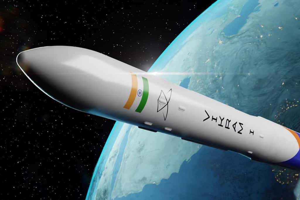 Vue d'artiste de la Vikram-1. Première fusée privée en Inde ? © Skyroot Aerospace