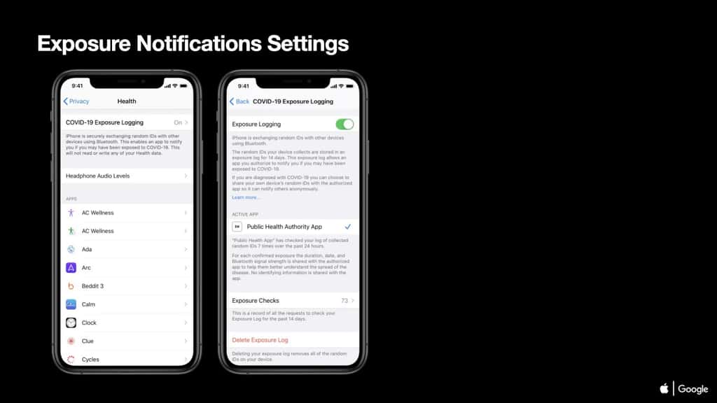 Ce sera à l'utilisateur d'activer les notifications de l'application © Apple / Google 