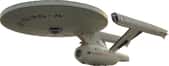 L'USS Enterprise, le célèbre vaisseau spatial de la série Star Trek, a inspiré bien des physiciens qui se sont amusés à explorer des pistes possibles pour concrétiser quelques-unes des innovations embarquées à son bord. © dave_7 et El Carlos, CC by 3.0