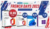 Windows 10 à 7.25 €, Windows 11 à 10.25€, Office 2021 Pro à 13.05€ : dernières offres pour les French Days !