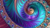L'art fractal consiste à produire des images grâce à des logiciels générant des fractales. © Kobol75, Shutterstock