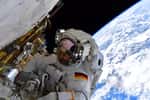 L'astronaute Matthias Maurer durant sa sortie dans l'espace. © Nasa, ESA