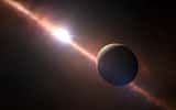 Une vue d'artiste de l'exoplanète Bêta Pictoris b autour de son étoile parente. © ESO, L.Calcada, N.Risinger