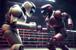 Bard vs ChatGPT ou le combat des intelligences artificielles. © Brian (image générée avec IA), Adobe Stock