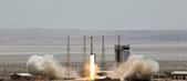 Lancement d'une fusée Simorgh dans un lieu non précisé, le 27 juillet 2017 en Iran. © HO, Ministère iranien de la Défense/AFP/Archives
