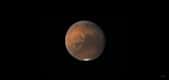 Mars, le 22 septembre, photographiée par Damian Peach. Sa taille apparente était alors de son maximum pour le cru 2020. Le Soleil, la Terre et la Planète rouge seront alignés le 13 octobre prochain. © Apod, Nasa