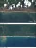 Dégâts du tsunami dans la province d'Aceh, à Sumatra. Ces photographies réalisées depuis le satellite Landsat montrent les côtes ravagées sur plusieurs kilomètres à l'intérieur des terres. © Nasa