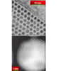 Des nanopoints de nickel, enrobés dans une matrice d'oxyde d'aluminium (vus au microscope électronique), réalisés en 2004 par la même équipe. ©  Jagdish Narayan et Ashutosh Tiwari, North Carolina State University/NSF Center for Advanced Materials and Smart Structures