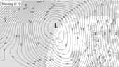 La pression atmosphérique au-dessus du nord de la Norvège le 10 février. © Meteorologene, Twitter