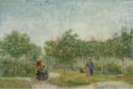 Les jardins de Montmartre avec les amoureux, de Vincent Van Gogh, un tableau exposé au Van Gogh Museum d'Amsterdam. © Google