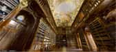 La salle de Philosophie dans la bibliothèque du monastère Strahov, à Prague, visible sur une seule image. © 360 GeoCities