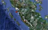 Les deux séismes, localisés sur Google Earth, sont survenus sur la partie ouest de l'île de Sumatra, du côté de l'océan Indien.