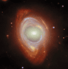 Le télescope spatial James-Webb (JWST) a renvoyé une image rare d’un parfait anneau d’Einstein. © ESA, Webb, Nasa &amp; CSA, G. Mahler
