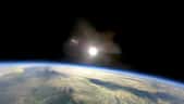 Géoingénierie : un test pour refroidir la Terre à l'étudeUne photo prise en 2010 à partir d'un ballon dans la stratosphère au dessus de l'Angleterre. © Universities Space Research Association