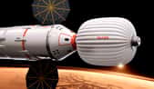 Un des concepts du véhicule spatial à l'étude pour le projet de voyage martien de Dennis Tito. Le premier touriste spatial ne fera pas le voyage. © Inspiration Mars Foundation
