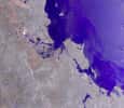 Cette image multitemporelle en fausses couleurs a été acquise en janvier 2011 par le radar ASAR à bord d’Envisat, en mode à large fauchée et moyenne résolution. © Esa
