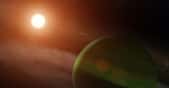Les astronomes de la Nasa (États-Unis) ont découvert une planète en orbite autour de la jeune étoile AU Microscopii. © Nasa
