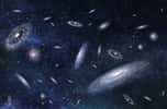 Une vue d'artiste des galaxies. © vchalup, Adobe Stock