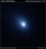 L'homogénéité de la coma de Hartley 2, vue ici par le télescope spatial Hubble, prouve qu'il s'agit d'une jeune comète très active. © Nasa/Esa/H. Weawer     
