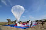 Le projet Loon de distribution d’accès Internet via des ballons stratosphériques a débuté en 2013. © Google