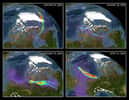Les images faites des aurores à partir des données de Chandra