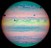 Triple éclipse pour Jupiter : Io, Ganymede et Callisto de la partie