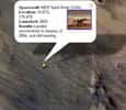 Le site d'atterrissage de Spirit, vu par Google Mars(Crédits : NASA/JPL/Arizona State University)