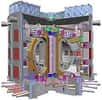 Un Tokamak, réacteur expérmental à fusion.