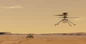 Le 8 avril 2022, l’hélicoptère martien Ingenuity a battu de nouveaux records de distance parcourue et de vitesse pour son 25e vol. © Nasa, JPL-Caltech